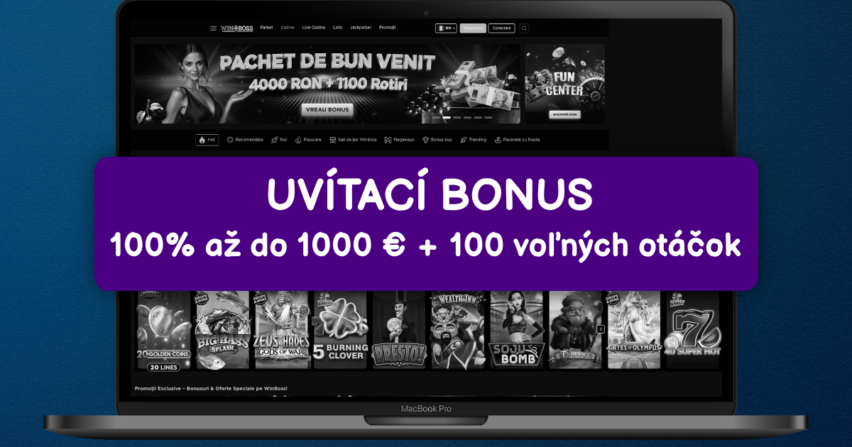 WinBoss Casino welcome bonus