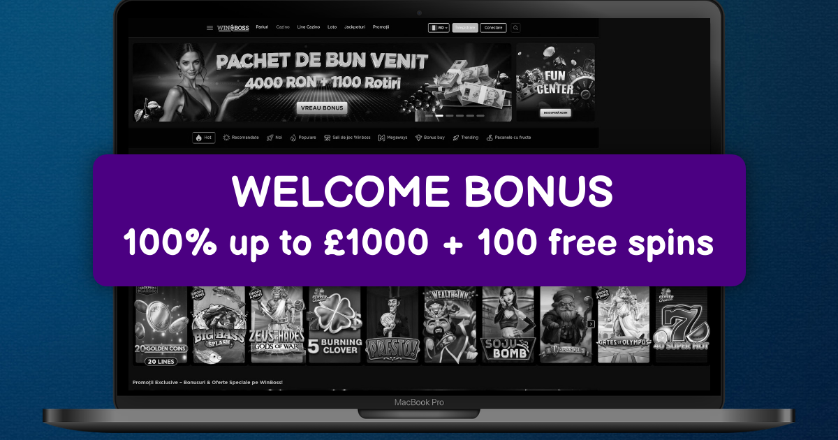 WinBoss Casino welcome bonus