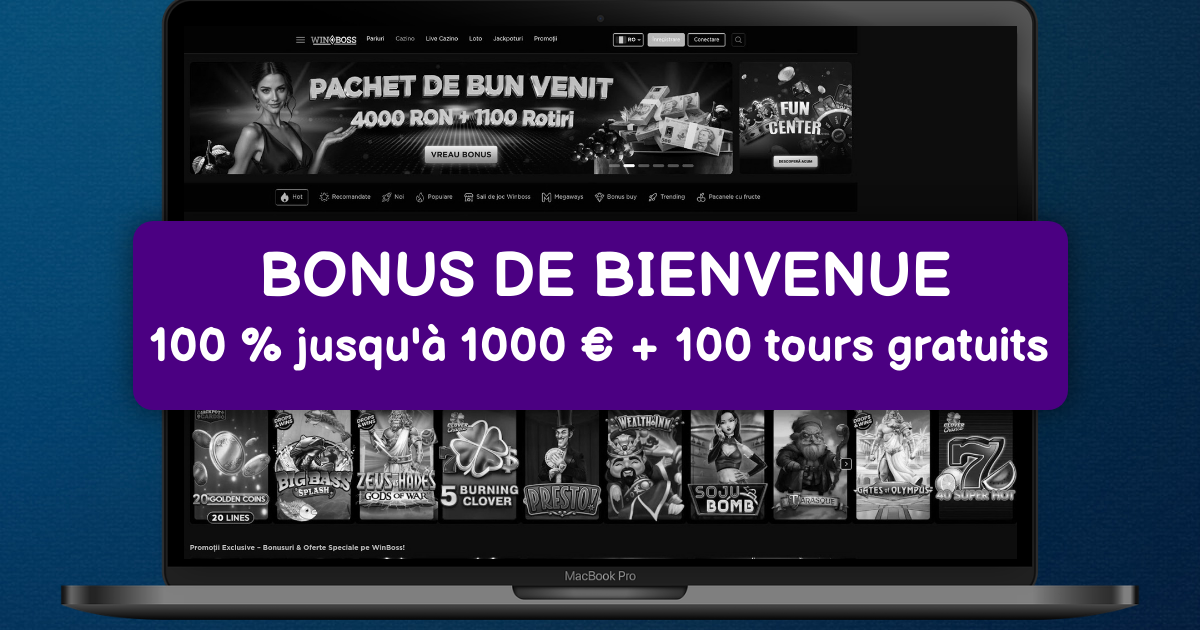 WinBoss Casino welcome bonus