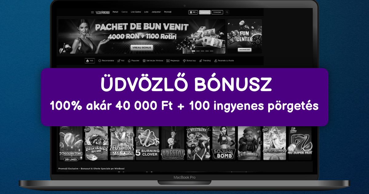 WinBoss Casino welcome bonus